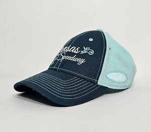 Kansas Speedway Womens Ball Cap Hat Adjustable Baseball Nascar Racing Teal NHRA - Picture 1 of 7