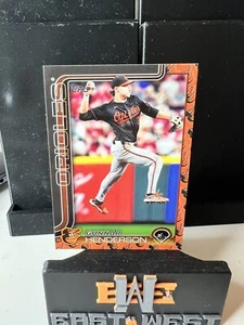 2025 Topps Serie 1 - Gunnar Henderson #65 Team Color Border SP Orioles - Foto 1 di 2