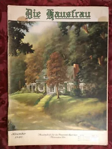 Rare DIE HAUSFRAU German American Magazine November 1940 - Foto 1 di 1