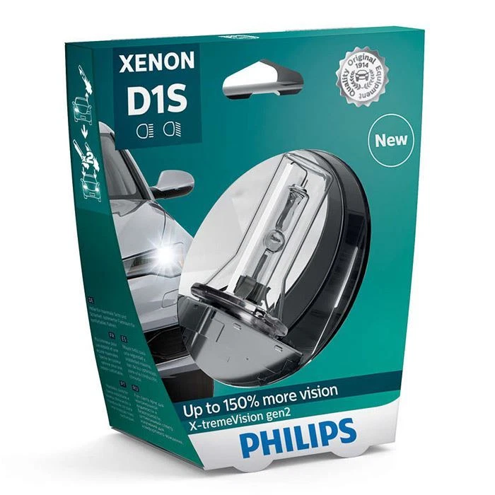 Philips D1S X-tremeVision gen2 HID Xenon Upgrade Gas Bulb 85415XV2S1 Single - Image 1 of 1