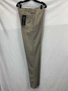 Giorgio Armani Light Plaid Brown Pants/ W 34 - Picture 1 of 10