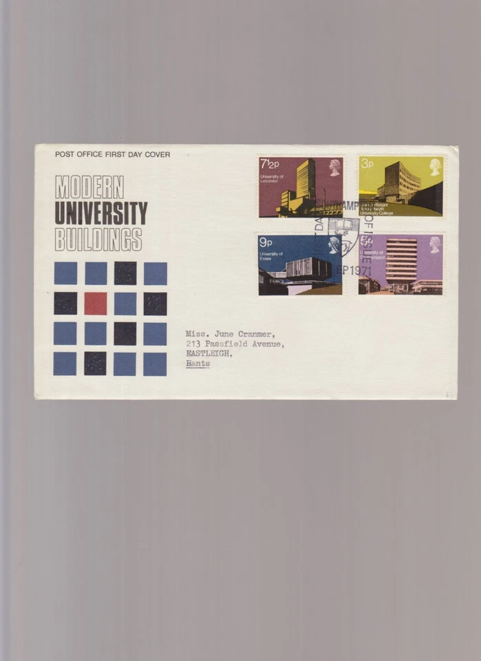 British First Day Cover - British Architecture - Modern Universities 22/9/1971 - Image 1 of 1
