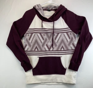 Empyre Sweatshirt - Medium - Red/Burgundy & White - Hooded Pullover (1267) - Picture 1 of 15