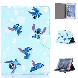 Funda Stitch Lilo azul para Samsung Galaxy Tab 3 4 A7 A8 A10 S6 E 7"" 8"" 10 - Imagen 1 de 7