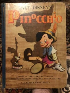 1939 WALT DISNEY’S Version Of Pinocchio, Hardcover Picture Book, Vintage - Picture 1 of 6