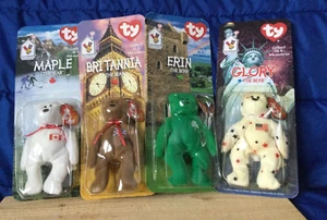 Ty Beanie Babies International Bears - Set of 4 McDonald’s 1999 New in Box RARE! - Picture 1 of 9
