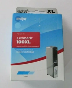 Meijer Ink Cartridge For Lexmark 100XL Cyan/ Color Inkjet factory sealed - Picture 1 of 5
