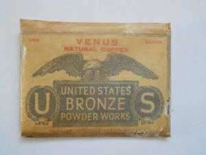 Venus NATURAL COPPER  United States BRONZE POWDER WORKS 1 oz Vintage NOS - Picture 1 of 2