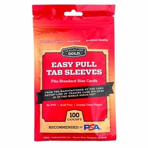 Easy Pull Tab Sleeves x100 - Sleeves à Languettes - PSA RECOMMENDED - Zdjęcie 1 z 4