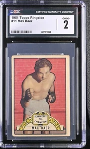 1951 Topps Ringside #11 Max Baer - CGC 2 Good - Picture 1 of 2