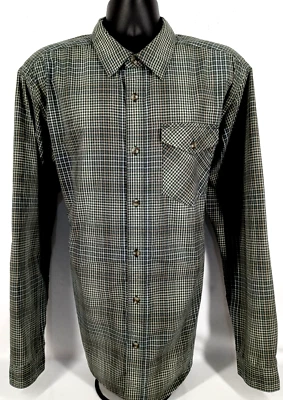 EXOFFICIO Mens Long Sleeve Green Plaid Shirt Tag Size 2XL - Image 1 of 4