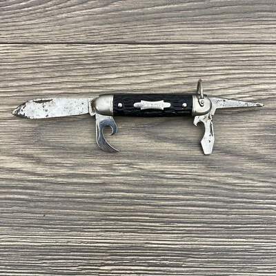 NAVAJA PLEGABLE KAMP KING 4 herramientas vintage Foto 1 de 4