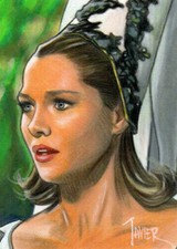 STAR TREK TOS Yeoman TONIA BARROWS SKETCH Card PRINT Open Edition