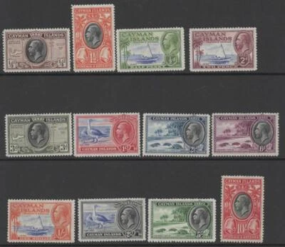 CAYMAN ISLANDS GV SG96-107, 1935 complete set, LH MINT. Cat £200. — 第 1/2 张图片
