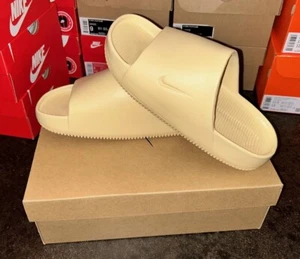 Nike Calm Slide Sesame US Women’s Size 5 DS 100% Authentic NEW - Picture 1 of 6