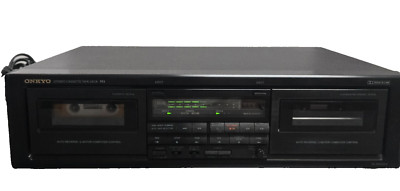 Onkyo Stereo Dual Cassette Deck Dubbing TA-RW344 & RCA Onkyo Stereo Dual Cassette Deck Dubbing TA-RW344 & RCA