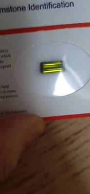 Turmalin grün, 3.29 Karat, Zertifikat  - Bild 1 von 4