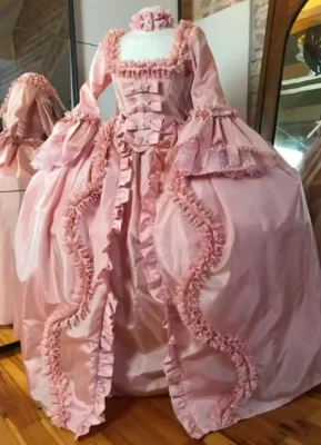 Medieval Marie Antoinette Pink Wedding Dress 18th Century French Rococo Colonial - Image 1 of 4