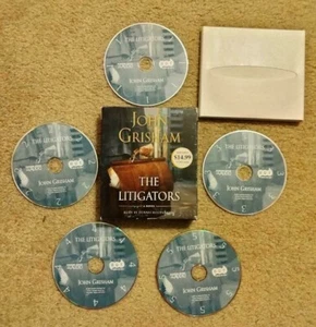 John Grisham the Litigator 5 CD audiobook Random House Reader Dennis Boutsakaris - Picture 1 of 1