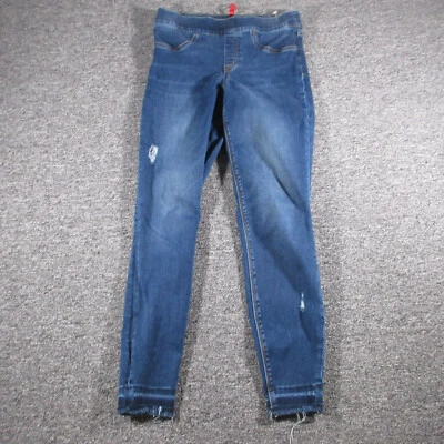 Leggings Spanx para mujer pequeños azules ajustados tobillo desgastado boho baile yoga Foto 1 de 4