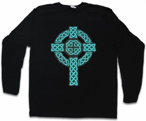 CELTIC KNOT LOGO SIGN V LANGARM T-SHIRT Celts Cross Runes Thor - Picture 1 of 1