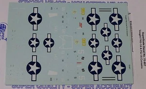 Decalcomania microscala scala 1:72 #72-857 / corsari Vought F4U-1A e 1A - Foto 1 di 1