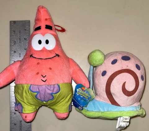 SpongeBob Squarepants  Nickelodeon Nanco  Patrick Starfish & Gary Snail Plush Cover