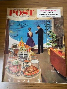 1960 February 20 The Saturday Evening Post Vintage Magazine Thornton Utz Ads - Picture 1 of 2