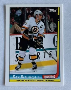 NHL RAY BOURQUE Boston Bruins 1991-92 Topps Scoring Leader Trading CARD #19 - Picture 1 of 3