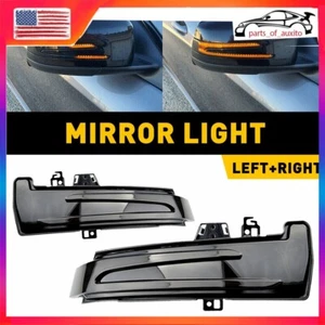 2X Sequential LED Side Mirror Signal Light Turn Amber For 07-17 Mercedes-Benz H - Picture 1 of 11