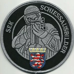 SEK HESSEN SCHIESSAUSBILDER Polizei Aufbügler SWAT Patch MP5 Abzeichen Insignia - Bild 1 von 9