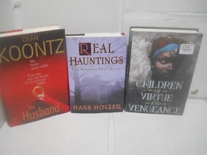 3 Horror/Suspense Books ~ HC/DJ ~ Mixed Authors ~ Ships Boxed - Foto 1 di 7