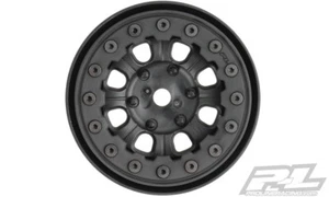 Pro-Line 2747-15 Denali 1.9" Bead Loc Rock Crawler Wheels (2) (Black/Black) - Picture 1 of 5