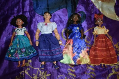 RARE Disney Store Encanto Deluxe Doll Set 11" Luisa Mirabel Isabela and Dolores - Image 1 of 4