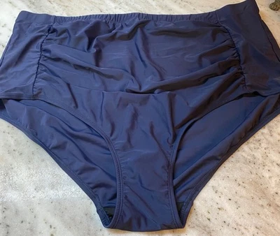 NUEVO AVENUE Calzoncillo de Natación Acanalado Cintura Alta Parte Inferior Talla Grande 30 Forrado Elástico Pull On Foto 1 de 3