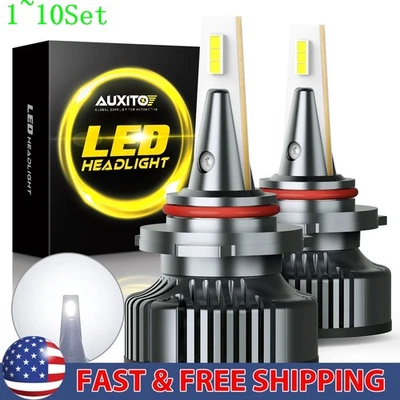 CANBUS 9005 LED Super Headlight Bright Bulb White High/Low Beam 100W 1-10Set - Image 1 of 4