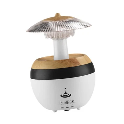 Raindrop Humidifier with Colorful Night Light Desk Humidifier Remote Control - Image 1 of 4