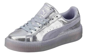 Mujer Puma Basket Platform NS TALLA 6 Azul Islandés 364587 02 - Imagen 1 de 7