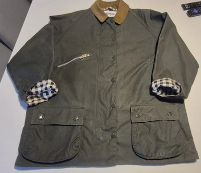 Barbour x Alexa Chung Wax Jacket Women’s Sz 8 Olive - Image 1 of 4