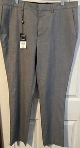 Herren Topman Skinny Anzughose Anzughose Tailored S-Fit Hellgrau 36R Neu - Bild 1 von 12
