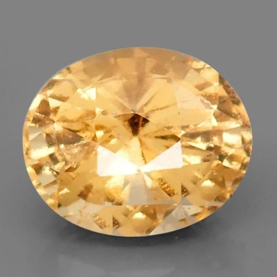 9.62ct.FULL LUSTER GOLDEN YELLOW GROSSULAR GARNET NATURAL GEMSTONE OVAL - Image 1 of 3