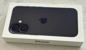 Apple iPhone 16 Noir 128 Go - Boîte vide UNIQUEMENT - LIVRAISON GRATUITE - Photo 1 sur 3