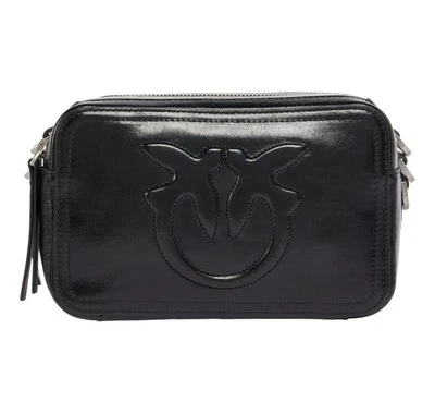 PINKO Borsa Donna Carrie Camera Bag Classic Calf 104336 Z99S Colore Nero - Immagine 1 di 4