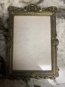  Antigua billetera barroca de latón tamaño marco de fotos Italia  - Imagen 1 de 10