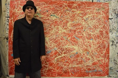 Jackson Pollock Styl Giant Profesional Painting 84”X62” (7 Foot) Abstract Modern - Image 1 of 4