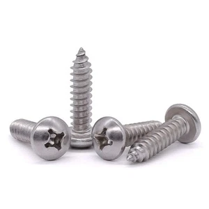 #14 x 3/4" Pan Head Sheet Metal Screws, 304 Stainless Steel 18-8, Phillips Dr... - Picture 1 of 8