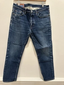 Acne Bla Konst Max Mid Jeans Gr. 33/32 River Indigo, 300176-145 Made in Italy - Bild 1 von 15