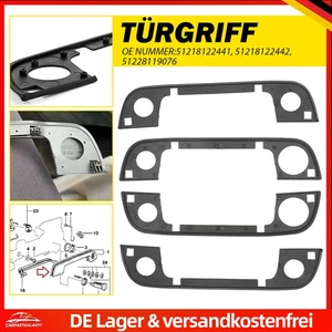 4x Gummi Dichtung Türgriff vorne hinten außen für BMW 5er Touring E34 1991-1997 - Bild 1 von 13