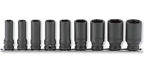 KOKEN 3/8" IMPACT SEMI DEEP SOCKET SET (6PT/9PCS) RS13301X/9 - Picture 1 of 1