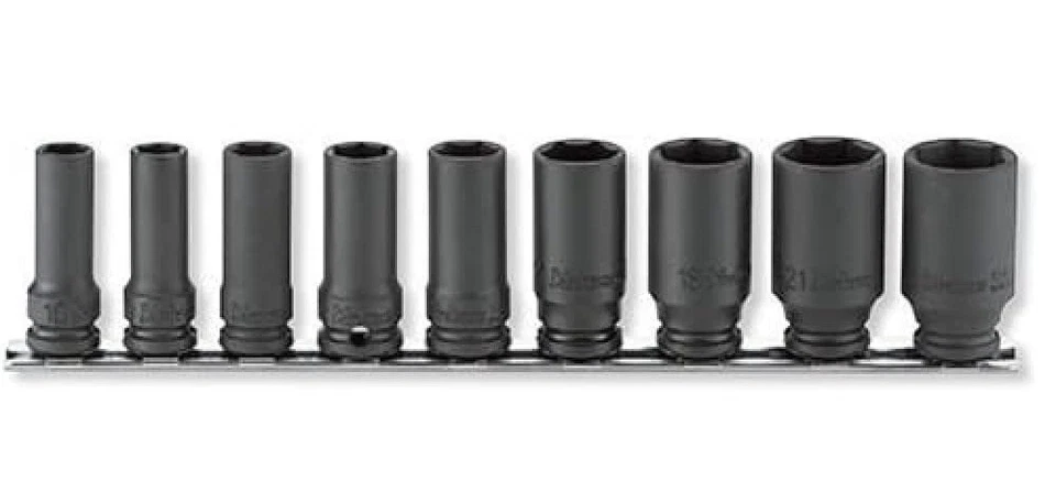 KOKEN 3/8" IMPACT SEMI DEEP SOCKET SET (6PT/9PCS) RS13301X/9 - Image 1 of 1
